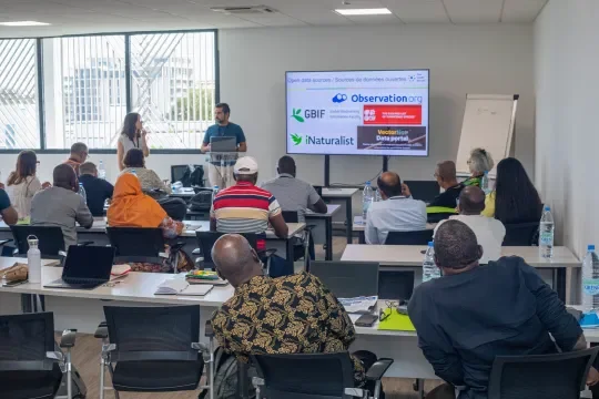 Training session for entomologist and environmentalists
